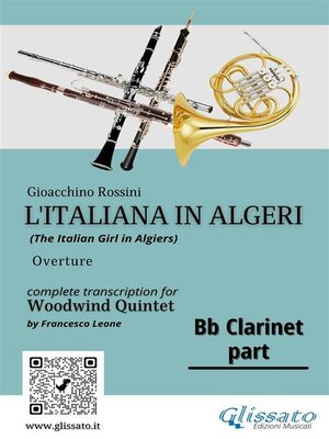 cover image of Bb Clarinet part of "L'Italiana in Algeri" for Woodwind Quintet
